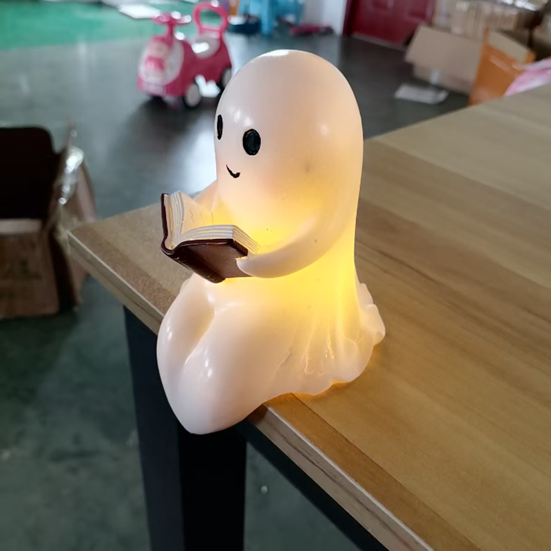 New Cute Ghost Reading Book La - огляд і ціна Diy Halloween Electronics