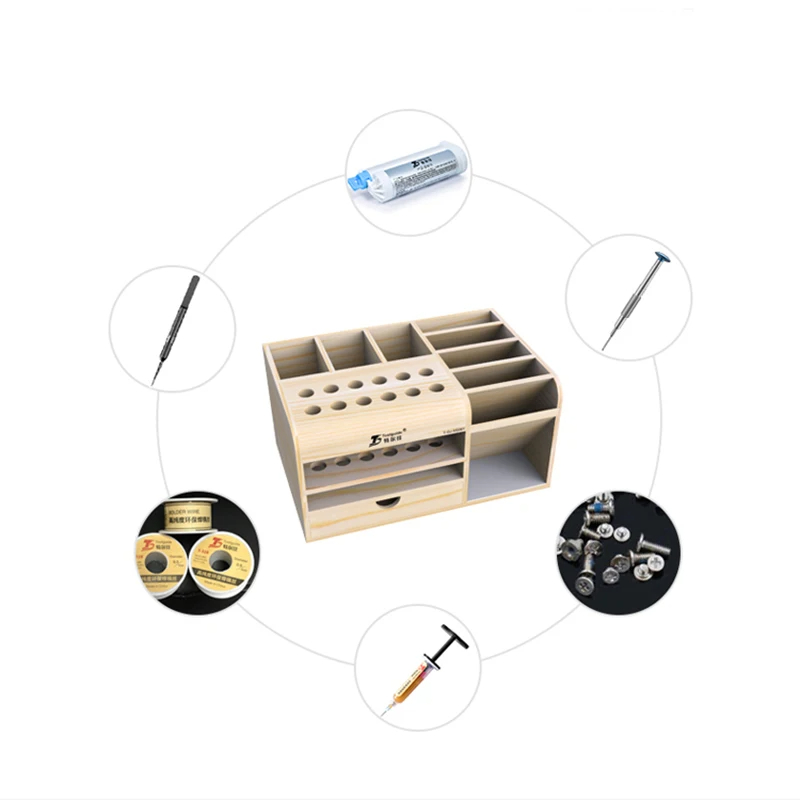 Toolguide Wooden Storage Box S - огляд і ціна Diy Electronics Repair Kit