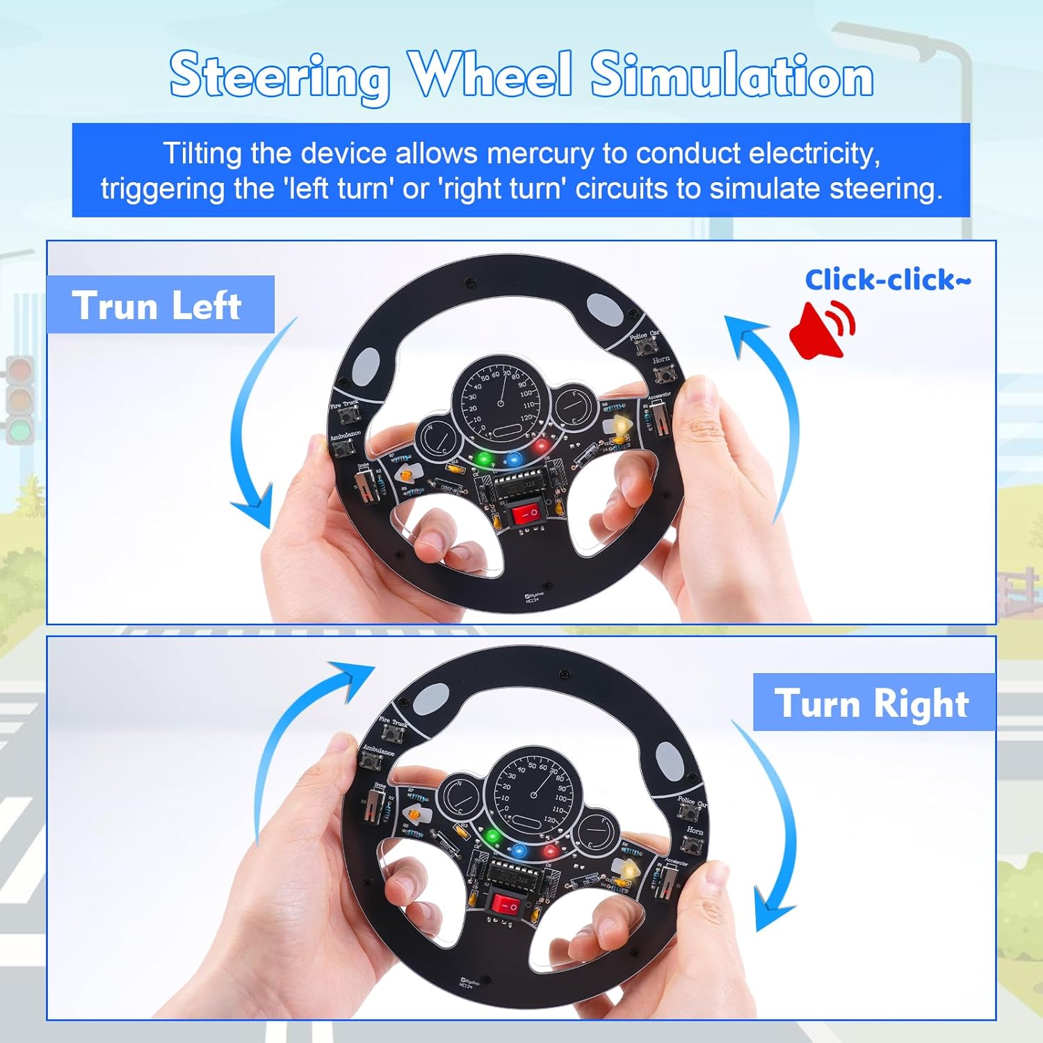 Car Steering Wheel DIY Solderi - огляд і ціна Diy Electronics Kits For Adults