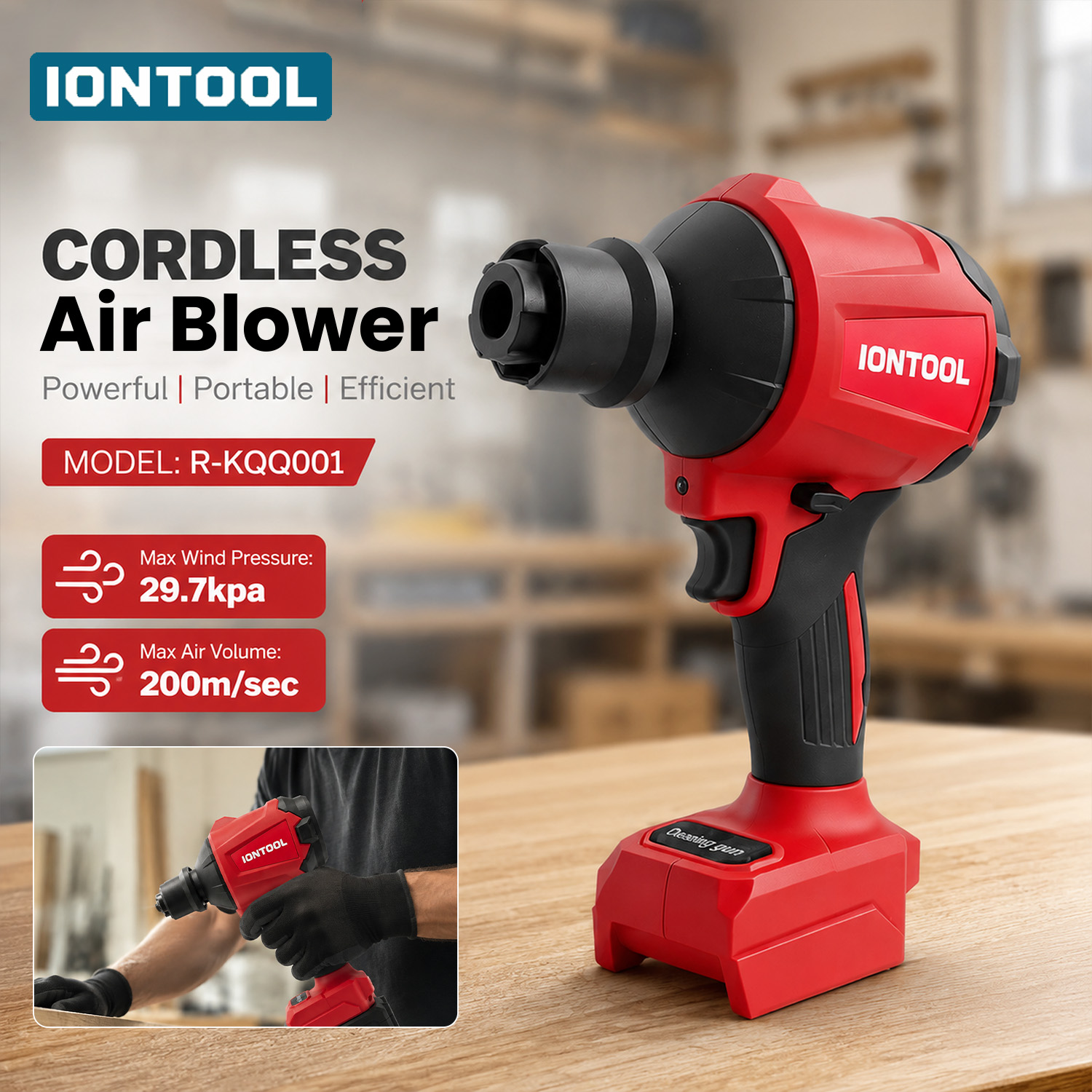 IONTOOL 200m/s 29.7kPa Red Cor - огляд і ціна Diy Electronics Rack