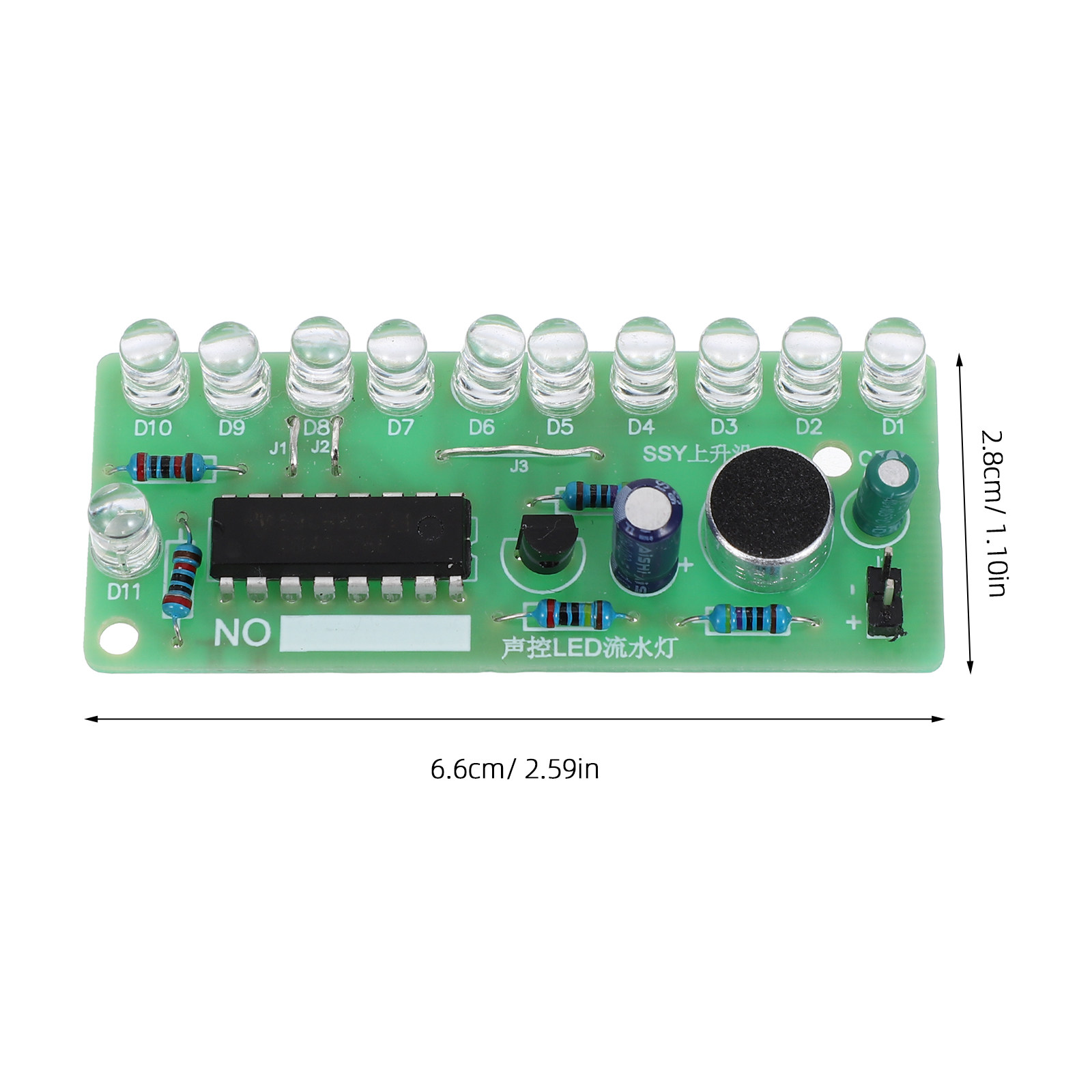 2Set Sound Control LED Flow Li - огляд і ціна Diy Electronics Kits