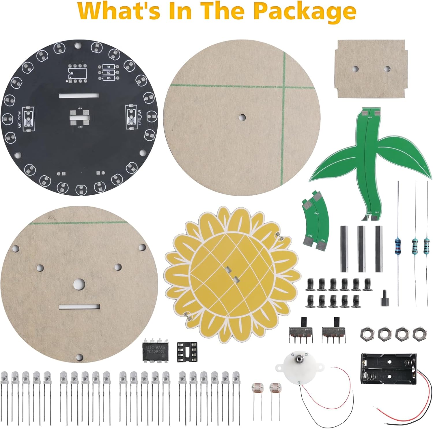 Light Chasing Sunflower Solder - огляд і ціна Diy Electronics Kits For Adults