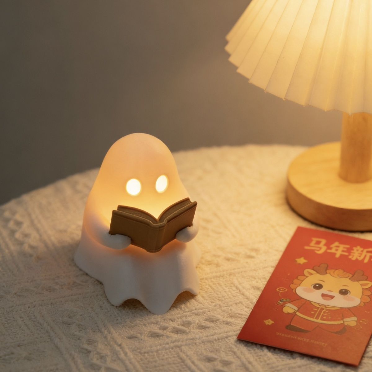 Cute Reading Ghost Led Night L - огляд і ціна Diy Halloween Electronics