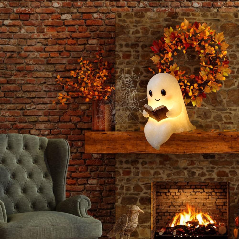 New Cute Ghost Reading Book La - огляд і ціна Diy Halloween Electronics
