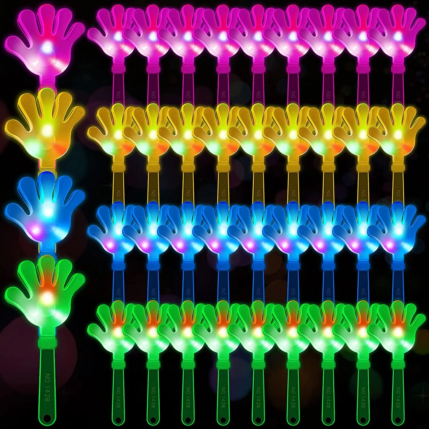 12pcs Hand Clappers Light up L - огляд і ціна Diy Halloween Electronics