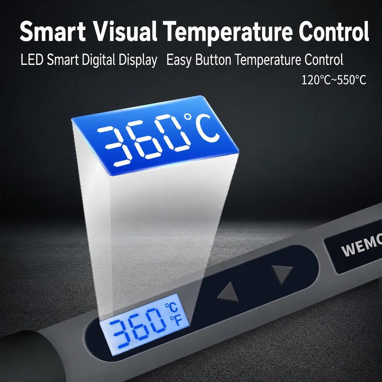 90W Digital LCD Adjustable Tem - огляд і ціна Diy Electronics Uk
