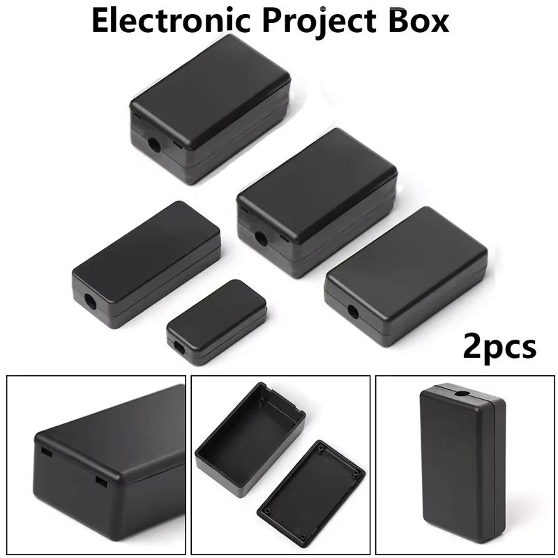 2PCS Plastic Waterproof Black  - огляд і ціна Diy Electronics Organizer