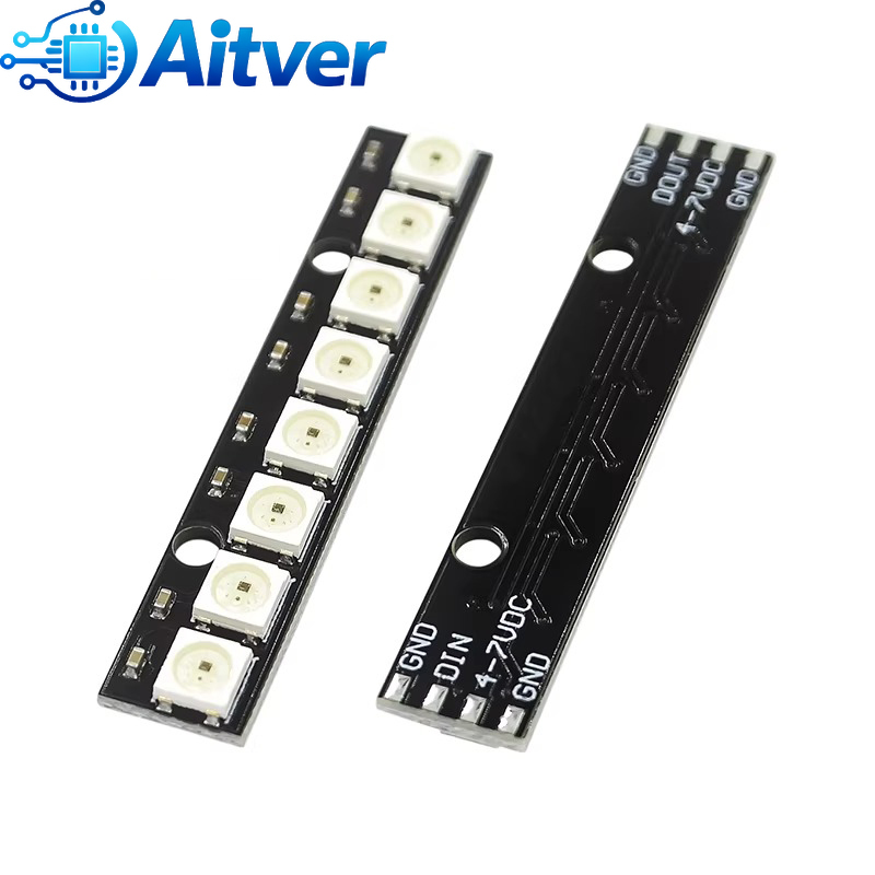 WS2812B 8Bit RGB LED Module 5V - огляд і ціна Diy Electronics Address