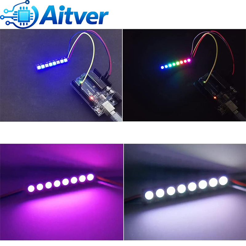 WS2812B 8Bit RGB LED Module 5V - огляд і ціна Diy Electronics Address