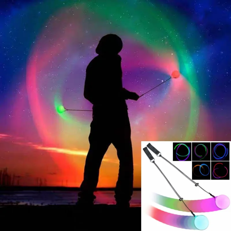 LED Poi Prop 2 Pack Colorful L - огляд і ціна Diy Halloween Electronics