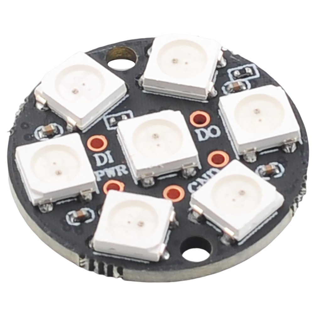 7-Pixel WS2812 5050 RGB LED Ri - огляд і ціна Diy Electronics Address