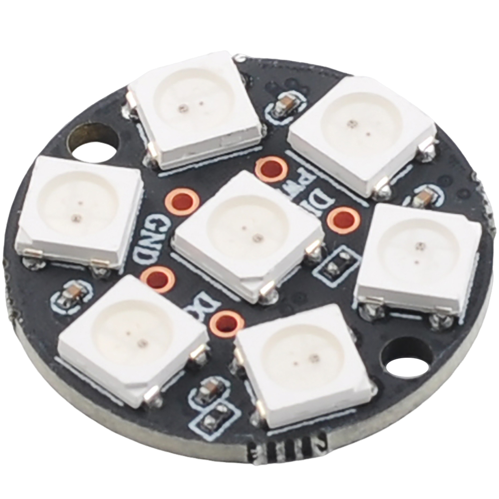 7-Pixel WS2812 5050 RGB LED Ri - огляд і ціна Diy Electronics Address
