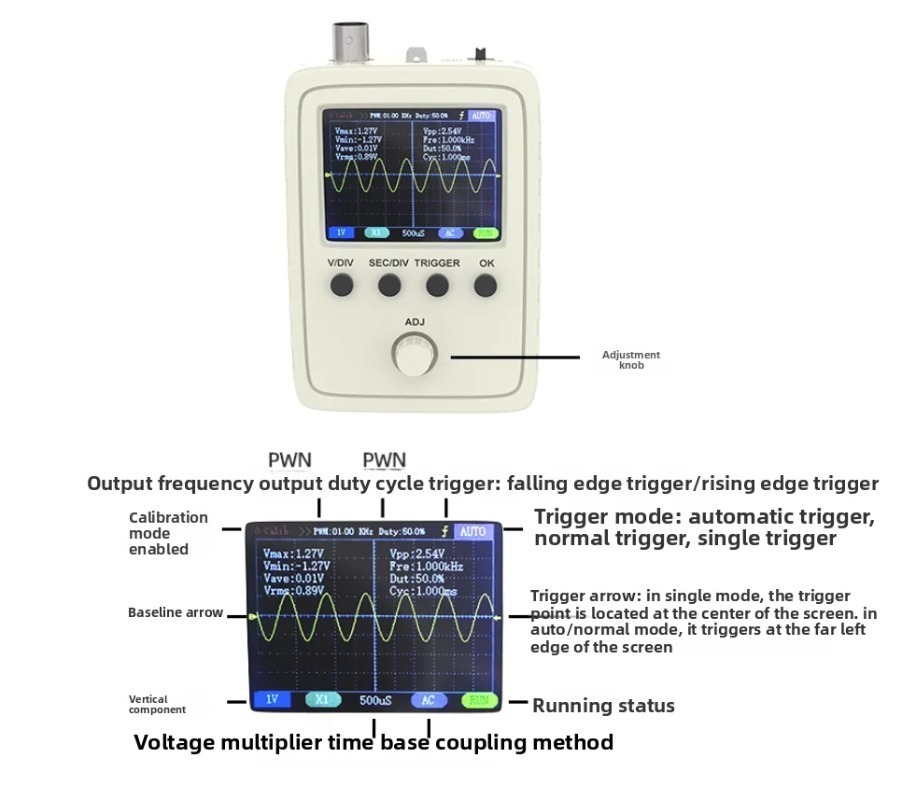 Digital Oscilloscope DIY Assem - огляд і ціна Diy Electronics Kits