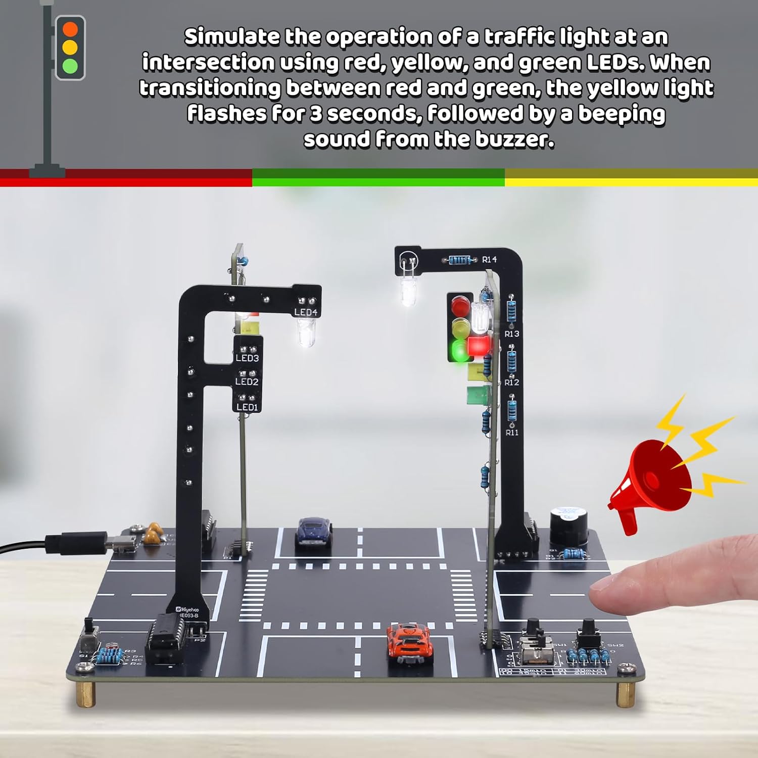 Traffic Light Simulator Kit wi - огляд і ціна Diy Electronics Kits For Adults